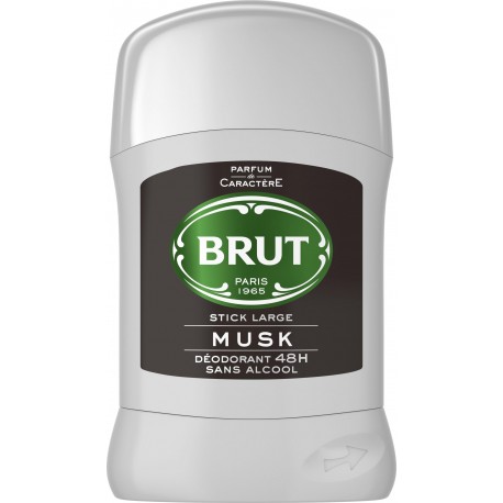 Brut Musk déodorant homme antibactérien large 50ml