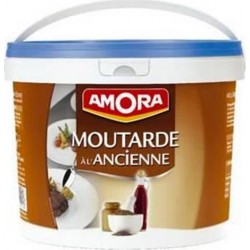 Amora Sauce Moutarde à l’Ancienne Maxi Format 5Kg (lot de 2)