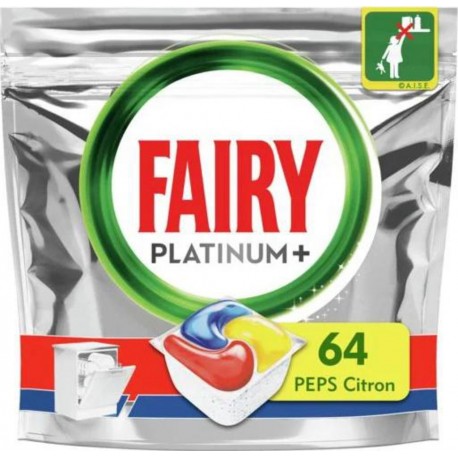 Fairy Capsules lave-vaisselle Platinum+ Citron x64 1161g