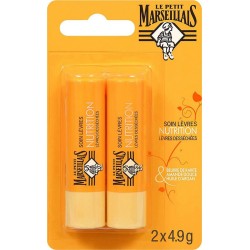 Le Petit Marseillais STICK LEVRE NOURRISSANT 4,9g x2 2 tubes 4,9g