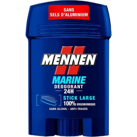 Mennen Homme Stick Large Marine Déodorant 24H Format 50ml (lot de 3)