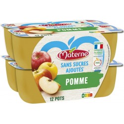 Materne Coupelle Pomme nature 12x100g