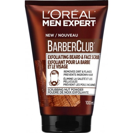 L'Oréal MEN EXPERT BarberClub SCRUB VISAGE HOMME 150ml tube 100ml