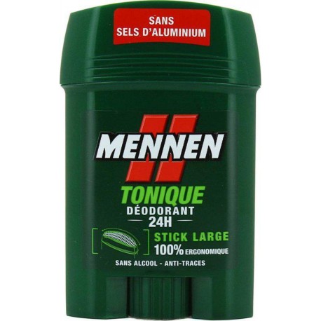 Mennen Homme Stick Large Tonique 24h Format 60ml (lot de 4) stick 60ml