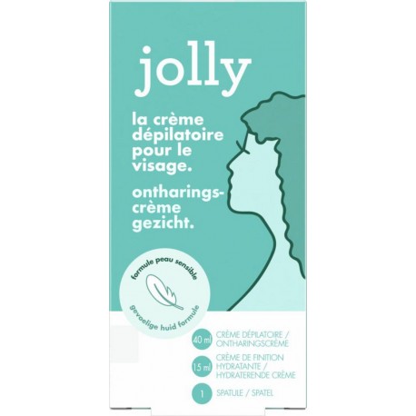 JOLLY CREME DEPILATOIRE VISAGE 55ml 2 tubes 40ml