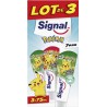 Signal Dentifrice enfant Menthe Pokémon +7 ans 75ml (lot de 3) tube 75ml
