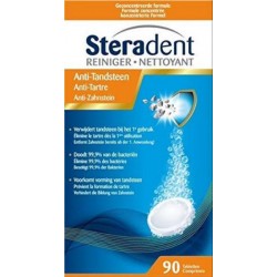 STERADENT NETTOYANT ANTI-TARTRE X90 boîte 90 tablettes