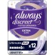 Always Serviettes fuites urinaires discreet night x12 paquet 12