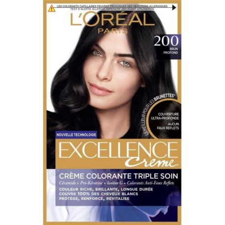 L'Oréal EXCELLENCE BRUN 200 BRUN boîte