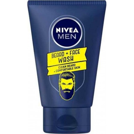 NIVEA MEN NETTOYANT BEARD+FACE WASH VISAGE&BARBE 100ml