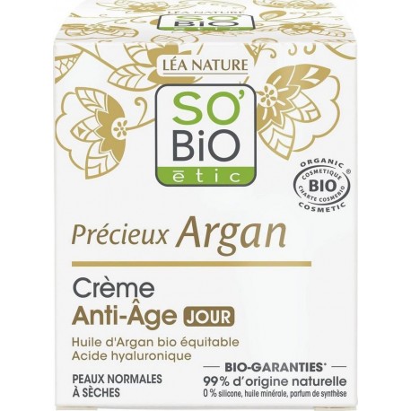 So'Bio CREME Anti-âge Précieux ARGAN 50ml