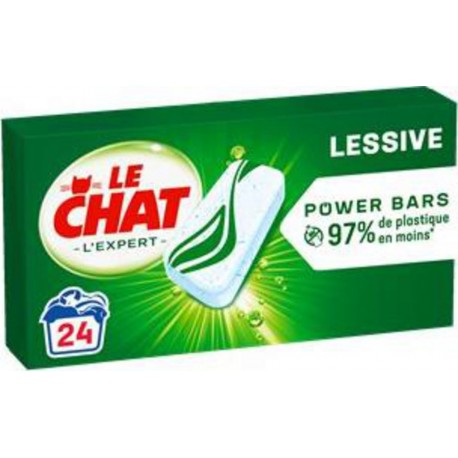 le Chat Lessive fraîcheur Eco power bars X24