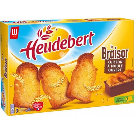 LU Heudebert La Braisor Cuisson à Moule Ouvert 500g (lot de 6)