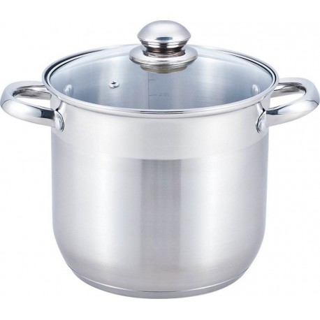 ESSENTIELB Marmite Vapeur Inox diam 24cm + couvercle verre