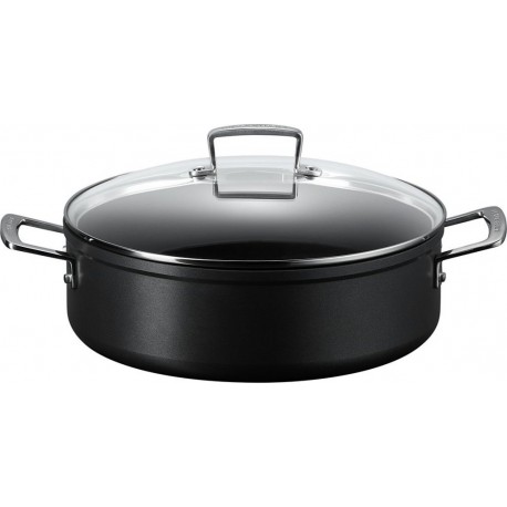 LE CREUSET Sauteuse Rondeau 28cm Les Forgées avec couvercle