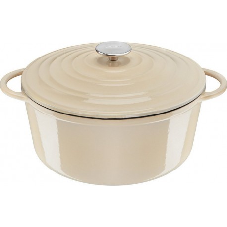 TEFAL Cocotte Fonte LOV faitout 29cm beige