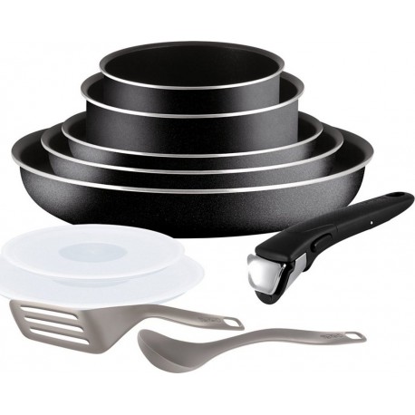 TEFAL Batterie de cuisine Ingenio Essential noir 10 pcs L2008902