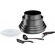 TEFAL Batterie de cuisine Ingenio Daily Chef gris 10 pcs