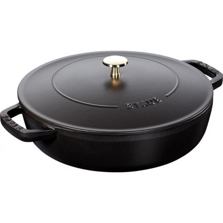 STAUB Sauteuse Chistera 24cm noir mat