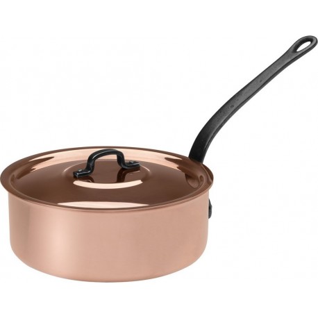 BAUMALU Sauteuse cuivre etamee 22cm