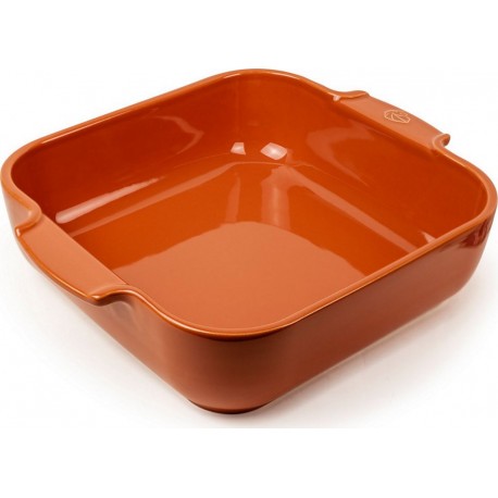 PEUGEOT Plat au four Appolia carré 28cm Terracotta