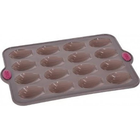 Moule 16 Madeleines Silicone Silitop 35cm Taupe