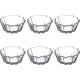 Lot de 6 Moules à Soufflé Verre 11cm Transparent