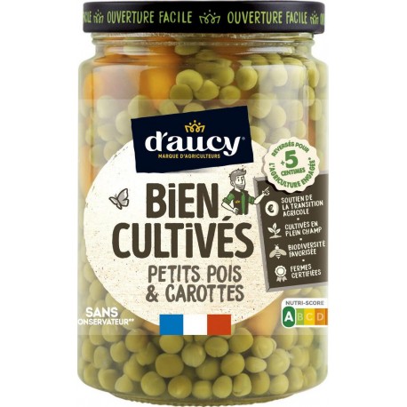 D'aucy Bien Cultivés Petots Pois & Carottes 250g