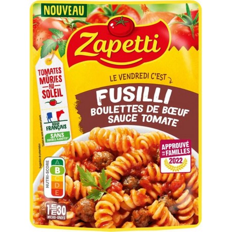 ZAPETTI FUSILI BOULETTES BOEUF 300g