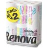 Renova Essuie-tout Design x12 rouleaux (lot de 2 packs de 12 soit 24 rouleaux)