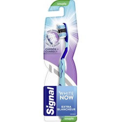 Signal Brosse à dents White Now Carbon Correct Souple x1 brosse à dents