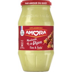 AMORA Moutarde de Dijon fine et forte bocal 430g