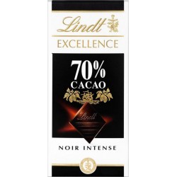 Lindt Excellence Noir Intense 70% Cacao 100g (lot de 2)