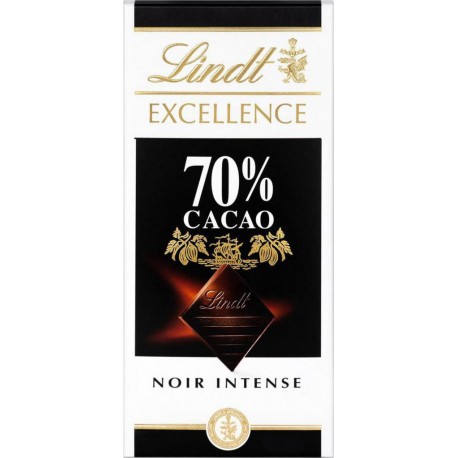 Lindt Excellence Noir Intense 70% Cacao 100g (lot de 2)