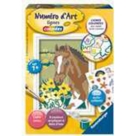 Ravensburger Numéro d'art - mini - Cheval et stickers