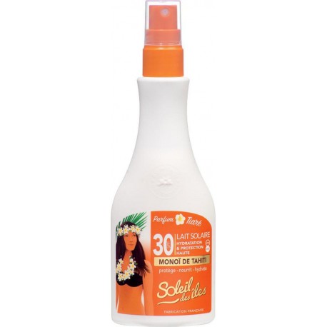 Soleil Des Îles Lait Solaire Hydratation & Protection Haute SPF 30 Monoï de Tahiti 150ml (lot de 2)