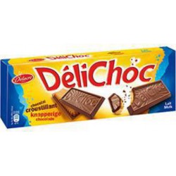 Délichoc Biscuits croustillants Chocolat au Lait 150g (lot de 3)