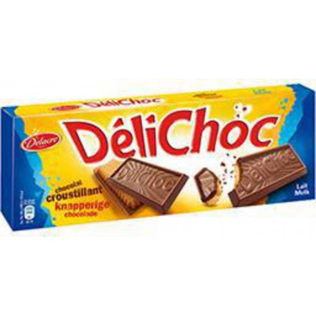 Délichoc Biscuits croustillants Chocolat au Lait 150g (lot de 3)