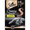 SHEBA Creamy snacks friandises au poulet pour chat adulte 48g
