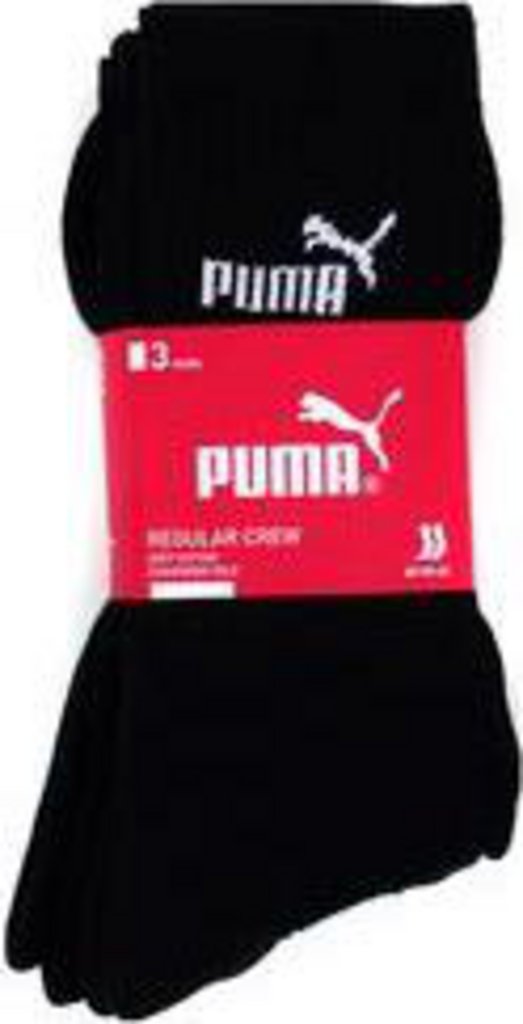 chaussettes Puma x3 TENNIS HOMME NOIR, TAILLE 39 / 42 3 PAIRES 