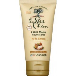 LE PETIT OLIVIER Crème mains Nourrissante à l'huile d'argan peaux très sèches 75cl tube 75ml