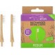 FEEL NATURAL Recharges brosse à dents en bambou medium X2