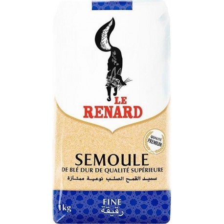 LE RENARD Semoule de blé Fine 1Kg