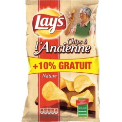 Lay's Lay’s Chips à l’Ancienne Nature + 10% Gratuit 330g (lot de 6)