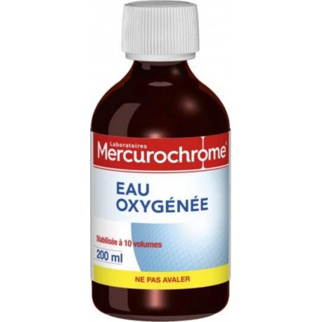 Mercurochrome Eau oxygénée flacon 200ml