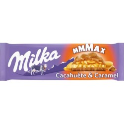 Milka Tablette Chocolat au Lait MMMAX Cacahuète & Caramel 276g (lot de 6)