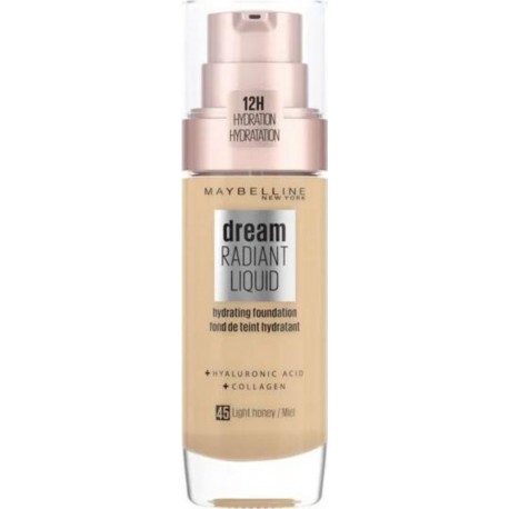 MAYBELLINE Fond de Teint Liquide Dream Radiant Liquid Eclat 45 Miel 30ml