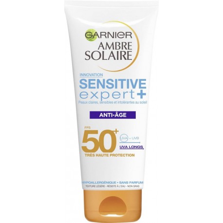 GARNIER AMBRE SOLAIRE CREME Sensitive Expert+ ANTI-AGE IP50+ 100ml