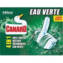 CANARD BLOC WC COLOR EAU VERTE x2