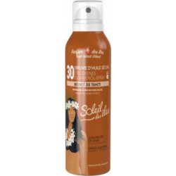 Soleil des îles Brume huile sèche bronzage et protection haute parfum des îles SPF30 200g